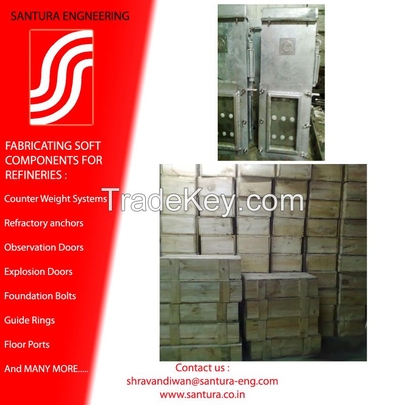 observation and access furnace doors