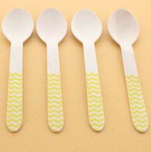 102C CHEVRON WOODEN SPOONS