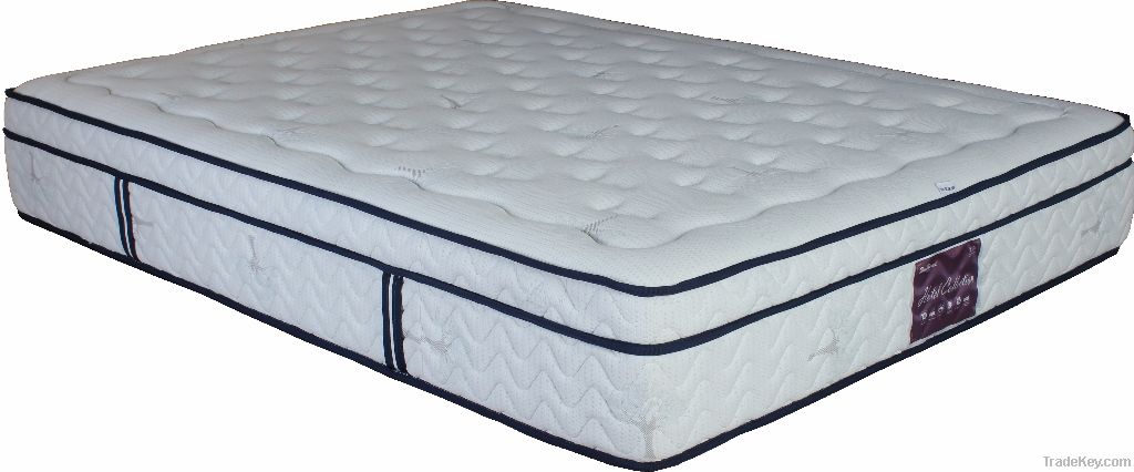 Plush Euro-top Natural Latex Pocket Coil Spring Mattress