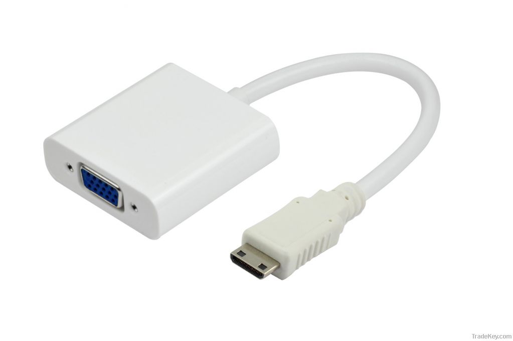 HDMI A to VGA Adapter Cable