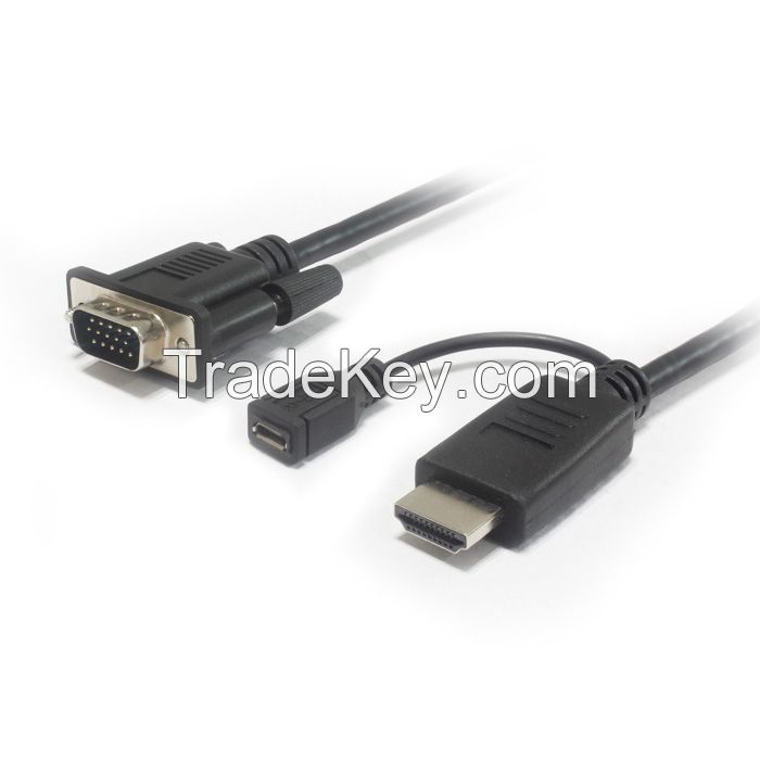 HDMI to VGA Male Cable