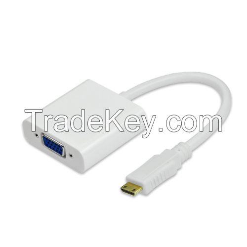 HDMI C to VGA Adapter Cable