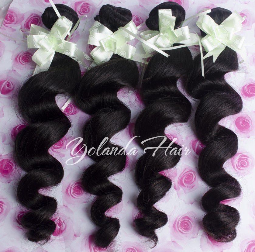 Brazilian virgin hair loose wave 1 pc hair ,smooth and soft hair 