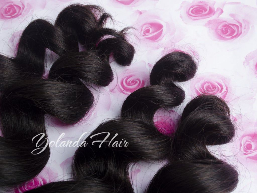 Brazilian virgin hair loose wave 1 pc hair ,smooth and soft hair 