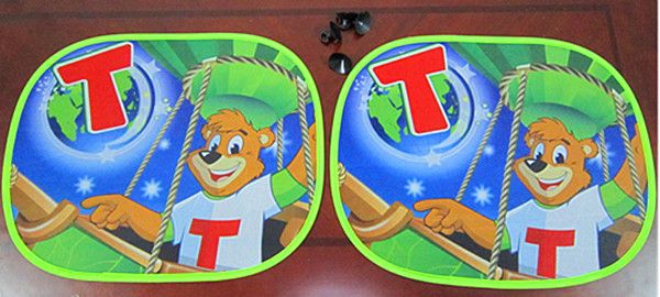 cartoon car side sunshade/foldable sunshade with suction cups