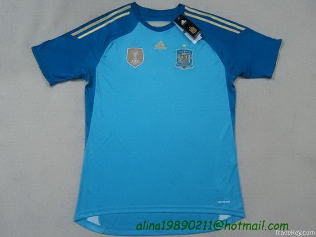 Thailand AAA Spain 2013/14 World Cup Goalkeeper Soccer Jerseys