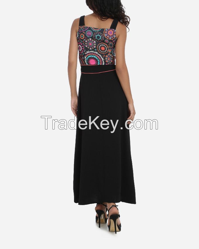 SSDR39- Morocan Print Maxi Dress