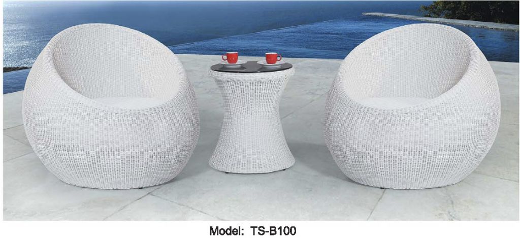 Garden Bar Stool & Table, Outdoor Patio Rattan Bar Set, All Weather Furniture, PE Wicker Garden Bar Set Garden Furniture