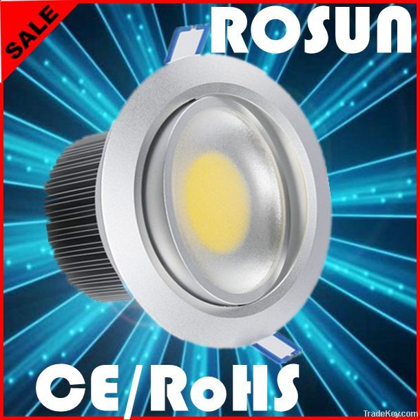 High quality Aluminum heat sink round shape 5W COB LED ceiling light