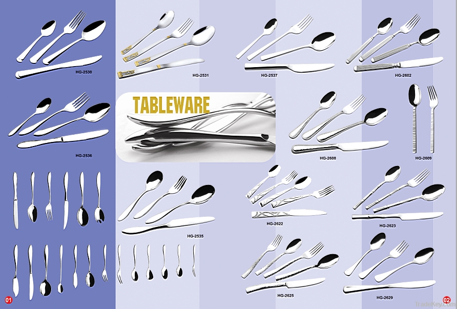 Stainless steel cutlery