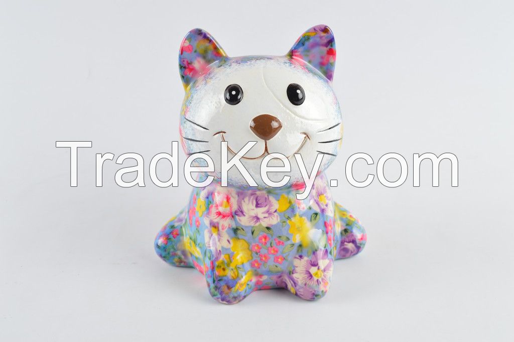 Funny cat home decorate money bank money box coin bank children Gift animal Shape