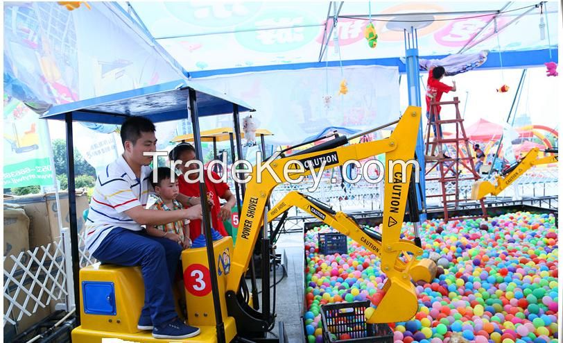  kids amusement excavator, amusement park equipment, kids playground equipment