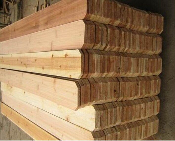 Chinese cedar picket fencing rough swan