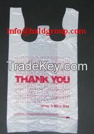 Vest carrier plastic bag