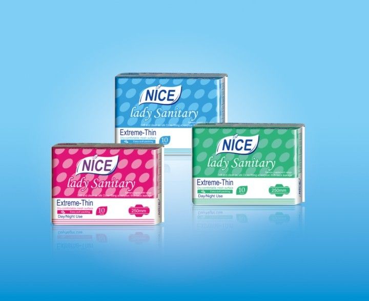 NICE Brand OEM wholesale free style ultra thin day and night Women Pads lady towel sanitary napkin manufacturer in Fujian China