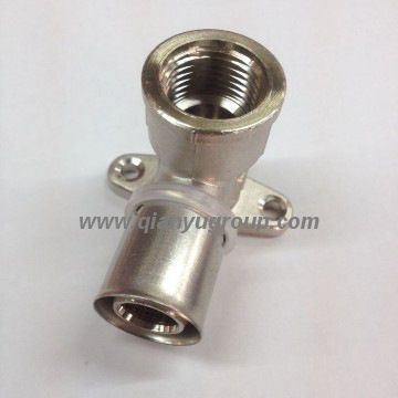 F5 copper Press Fitting Wall-plated Female Elbow