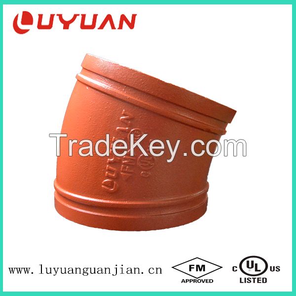 FM /UL/ CE Ductile Iron Elbow with Victaulic Standard