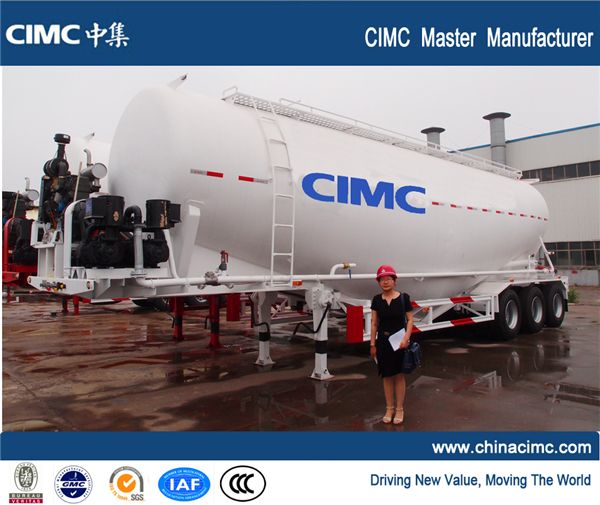 CIMC Bulk Powder Material Cement Tanker Truck Trailer