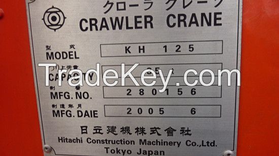 Used Hitachi KH125 Crawler Crane, 35t