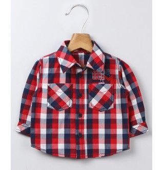 Red/navy Check Shirt