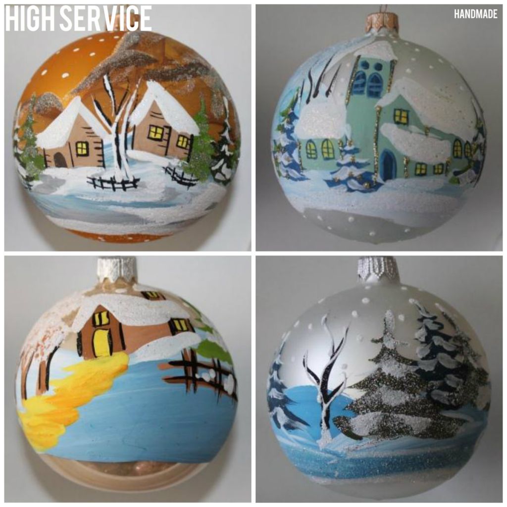 Hand Painted Christmas Ornament