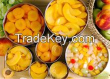 canned yellow peaches