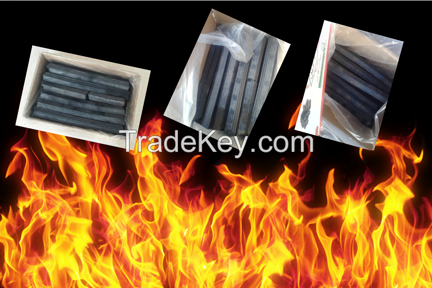 Sawdust briquette charcoal