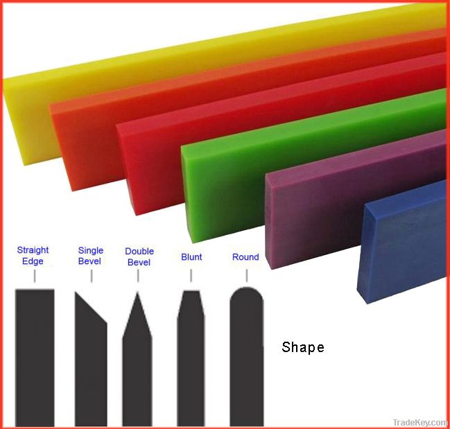 Flat edeg polyurethane blade pu squeegee