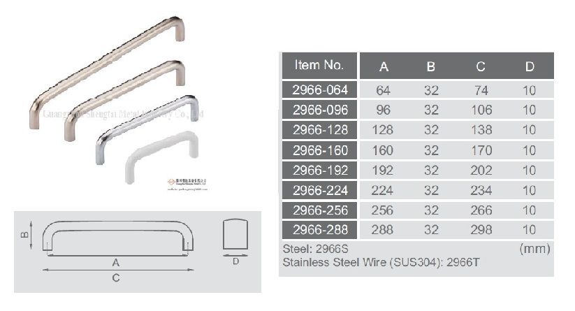 Stainless steel handle SUS304