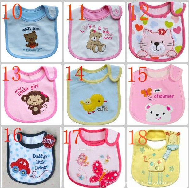 Baby bibs with cute design