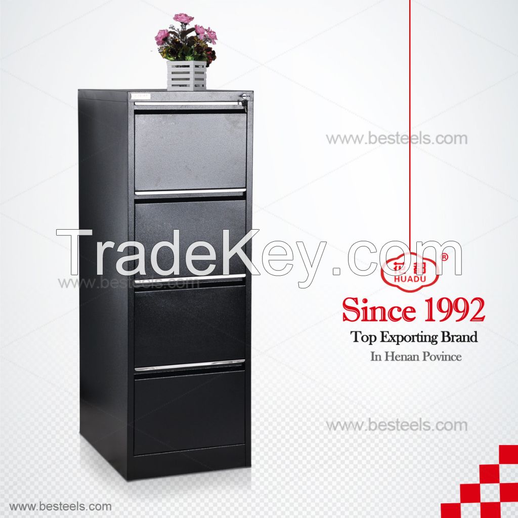 4-drawer steel vertical filing cabinet