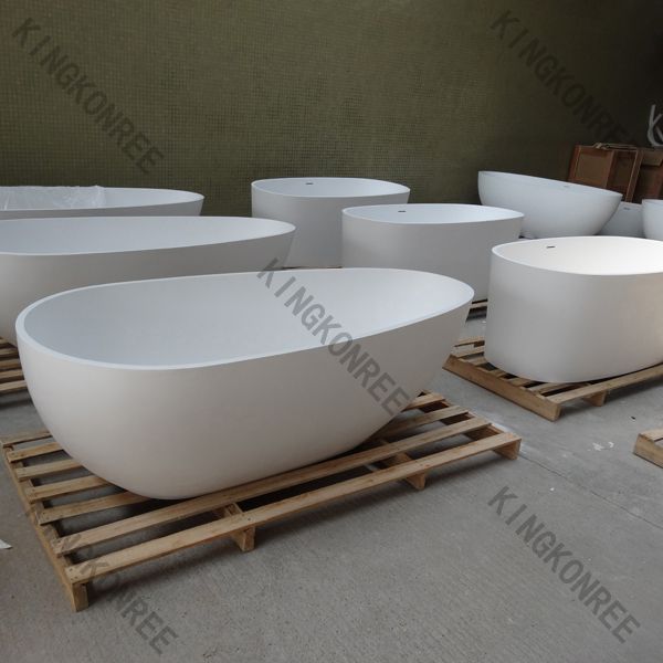 solid surface modern bathtub