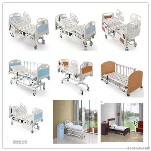 manual two crank hospital care bed