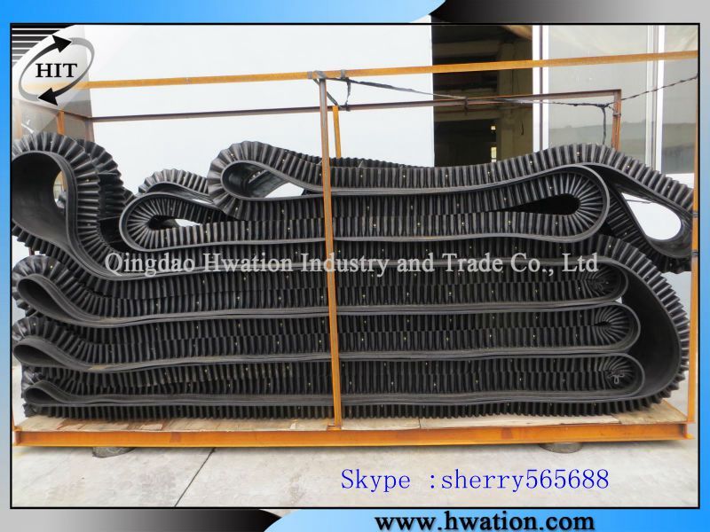 corrugated sidewall rubber conveyor belt /belting manufacturer