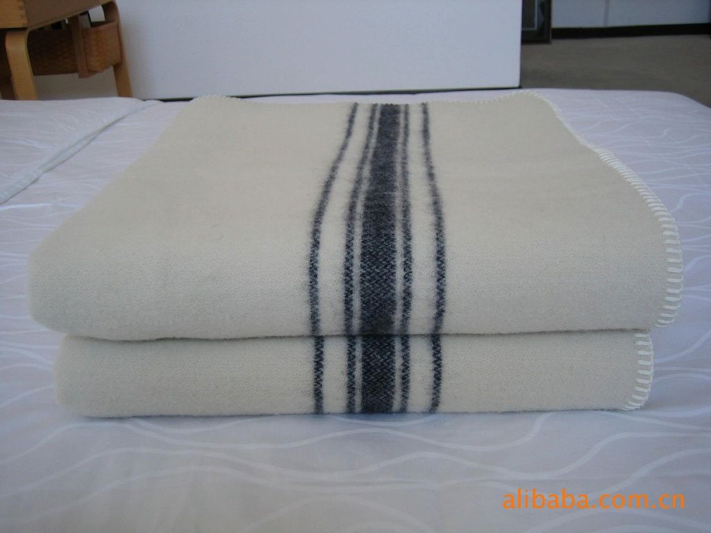 high quality 100% wool military blanket