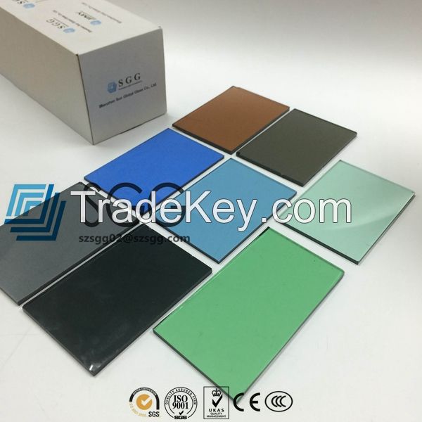 4mm 5mm 5.5mm 6mm 8mm Bronze Blue Gray Green Dark Light Tinted Float Glass