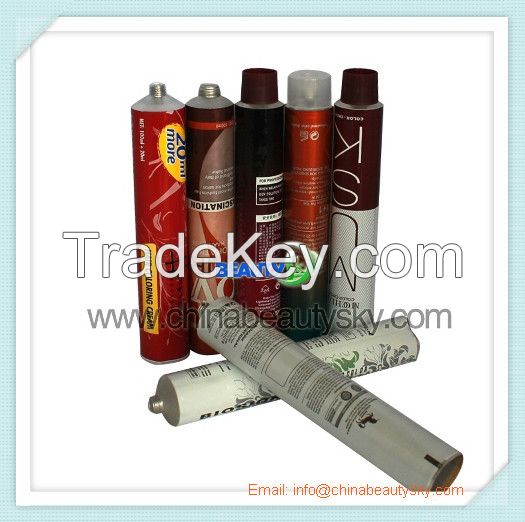 Collapsible Aluminum Tubes for Hair Dye Cream tube hair color tube cosmetic tubes hair care tubes