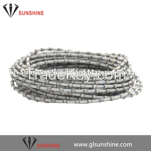 8.5, 9.0mm plastic diamond wire for Granite profiling cutting block squaring