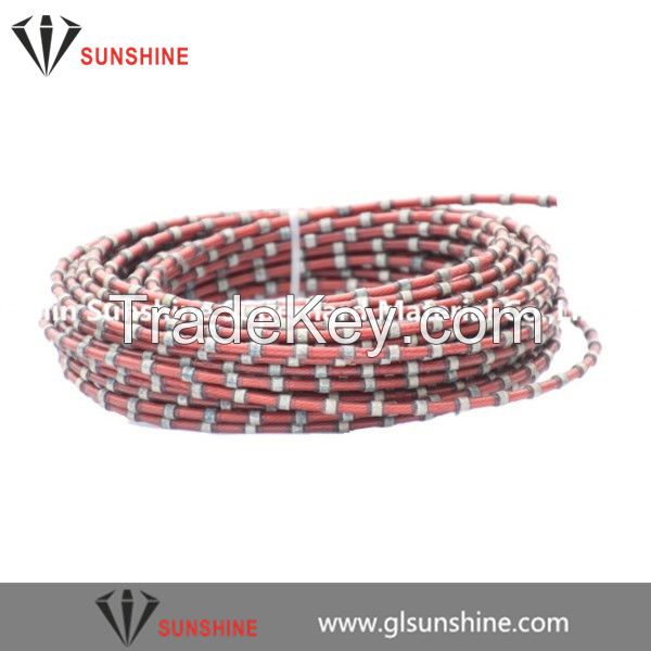 11.0mm diamond wire for marble block squaring profiling cutting