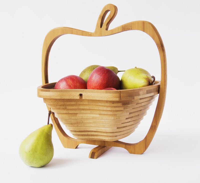 Folding Bamboo Fruit Bowl