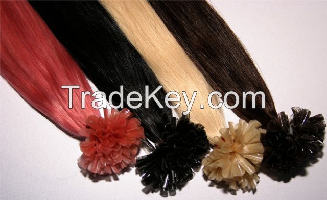 pre-bonded hair extension / U tip hair extension