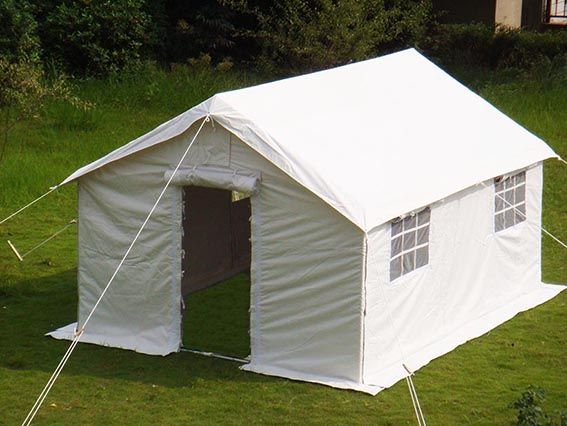 refugee tent