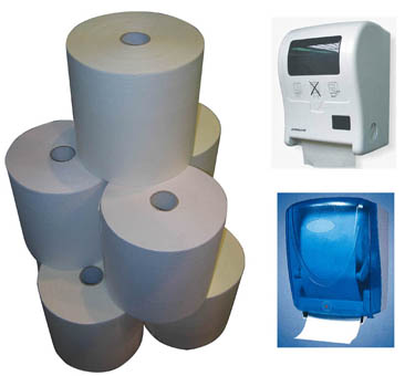 Floor warming sign/hand roll paper towel dispenser