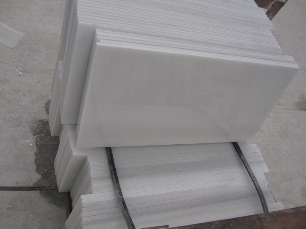 chinese pure White marble