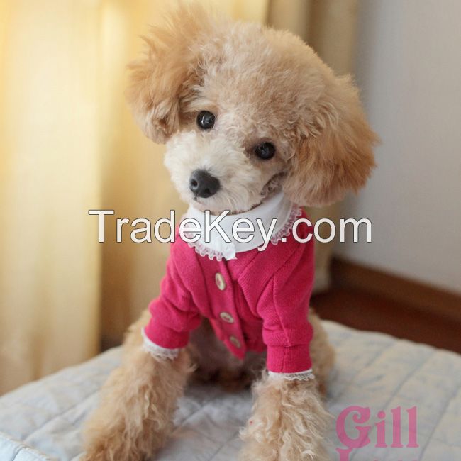 2014 New autumn and winter breathable sweater pet clothes apparel suitable for teddy