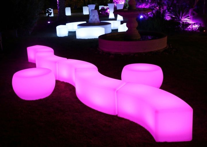 Garden Lighting Decoration Furniture Led Park Bench, Led Bench,led park bench/illuminating led bench/led light bench 