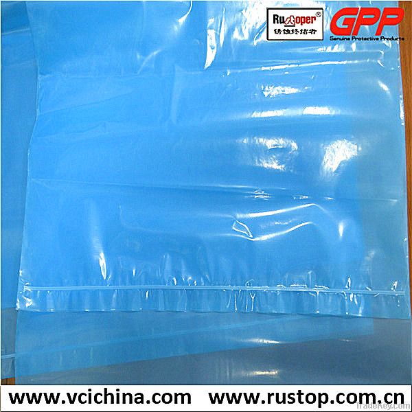 VCI Corrosion Inhibitive ziplock re-sealable zipper bag, reclosable bag