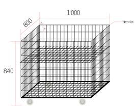 Foldable Steel Wire Mesh Container