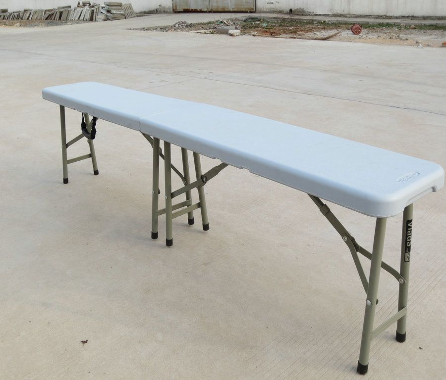 plastic folding in half bench