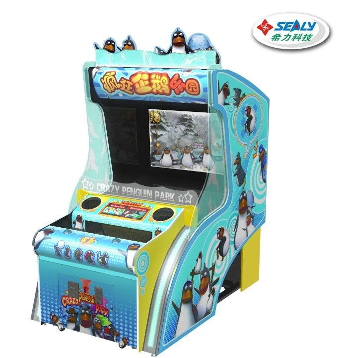 Children game crazy penguin park